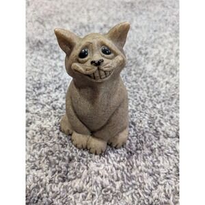 Quarry Critters (2000) Vintage Chico the Cat Figurine Second Nature Design  4"T